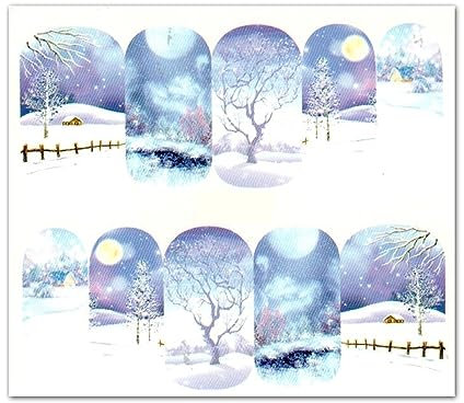 XMAS Nail Wraps Wasserlösliche Motive - Nagelfolien Nagel Decal für Weihnachten