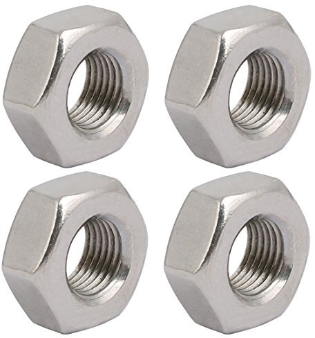 sourcing map 4pz M10 x 1mm passo filettatura metrica passo fine acciaio inossidabile 304 dadi esagonali