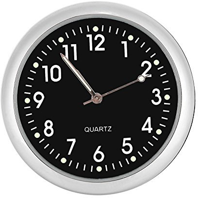 Auto Armaturenbrett Uhr Klassische Kleine Tisch Rund Onboard Quarz Uhr mit Beleuchtet Light Mini Phosphoreszierendes Armbanduhr Uhren für Automatische Dekoration