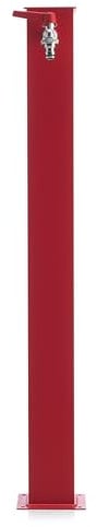 Brunnen quadratisch in Aluminium 42/Q – Rot