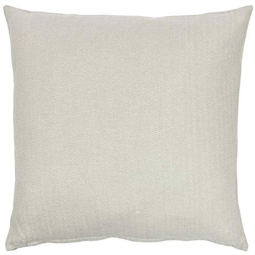 Alphadeco Zigzag Soft Sofakissen inkl. Füllung - Bezug: 100% Baumwolle - Mordernes Ethno Design - viele Größen (Beige/Leinen, 60 x 60 cm)
