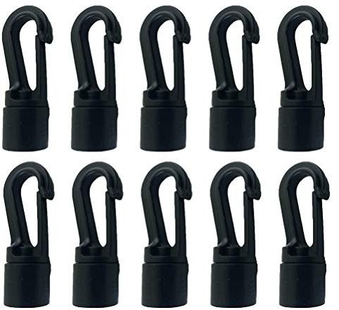 10 stücke Seilhaken Outdoor Reisezelt Zubehör Kunststoff Drehhaken Sicherheitsschnalle Swivel Snap Trigger Clips Ringe Drehen Schnallen Tasche Gurtband Schnalle (8mm)