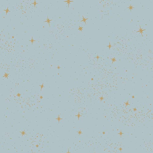RoomMates RMK11320WP Upon A Star Light Blue and Metallic Peel and Stick Wallpaper