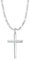 FANCIME Herren Kette aus 925 Sterling Silber Gelb Gold Vergoldet Poliert Kreuz Anhänger mit Figaro Panzerkette, Hip-Hop Halskette Schmuck Geschenk für Ihn Jungs Kinder - Kettenlänge: 60 cm