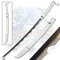 Swords and more Demon Slayer - Hashibira Inosuke Schwert, Nichirin, Karbonstahl, 102 cm, Samurai Schwerter, Demon Slayer Schwert für Dämonentöter Kostüm & Anime Geschenke