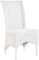 Krines Home Rattan Esszimmerstuhl hohe Rückenlehne Rattanstuhl Esszimmer Korbstuhl (Weiss)