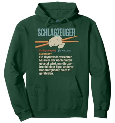 Schlagzeuger Definition Begriff Lustiges Drummer Pullover Hoodie