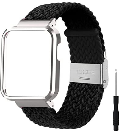 HYKEJI Compatible avec Bracelet Mi Watch Lite Xiaomi Strap avec Nylon Élastique Sangles Pour Xiaomi Watch Lite Sport Bracelet Pour Femme Et Homme Compatible avec Xiaomi Mi Watch Lite Bracelet (noir)