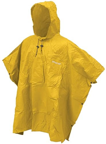 frogg toggs Ultra-lite2 Regenponcho, wasserdicht, atmungsaktiv, Erwachsenen- und Jugendgrößen, gelb, Einheitsgröße