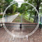 YYHJ Arco Jardín de Metal,Arcos Marco Redondo,Pergola para Rosales y Enredaderas,para Boda,Jardin,Decoración Floral,Fiesta Nupcial,Varias Plantas de Escalada (Color : White, Size : 1.5m/59.1inch)