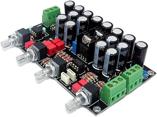 Fasizi HIFI amplificador audio OPA2604+AD827 OPAMP 5532 LM337 LM317 Preamp Pre-amplifier Volume Tone Control Board