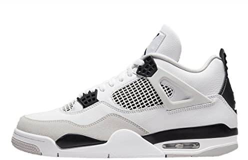 Jordan Air Jordan 4 Retro DH6927 111 Herren-Basketballschuhe, Größe 44, Schwarz (Military Black)