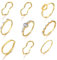 LEEQBCR 9 Stück Boho Ring Gold Ringe Set Kristall Finger Ringe Mode Knöchel Ringe für Frauen und Mädchen