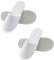 Pantofole Usa e Getta Antiscivolo, Pantofole Chiuse, Pantofole in Spugna Premium, Ciabatte Monouso per Hotel, Spa, casa, viaggi, unisex, lavabili, misura universale, 2 paia (Bianco)