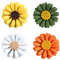 Weenkeey 4 PCS chrysanthème broche tournesol broche de sécurité Mini chrysanthème broche mariage collier revers broche robe chemise Blazer Badge