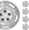 4X Radkappen Radzierblenden Radblenden Radkappensatz für Auto 15 Zoll Silber