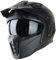 VINZ Kioto Jethelm / Streetfighter Helm | ECE 22.06 zugelassen | Motorradhelm | Rollerhelm mit Sonnenvisier / Sonnenblende | Jet Helm Mit abnehmbarem Kinnschutz - Matt Schwarz