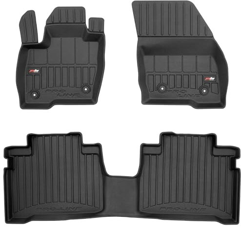 MOTOS Gummimatten Auto Fussmatte passend für Ford Galaxy III 2015-2023 1. und 2. Sitzreihe Verbessern Sie Ihren Reisekomfort mit Antirutschmatte Auto 3D- Allwetter fußmatten Auto, Schutz vor Verschmut