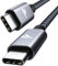 RAMPOW USB C auf USB C Kabel, 100W USB C Kabel, iPhone 15 ladekabel Schnellladekabel USB C für MacBook Pro/Air, iPhone15/15 Pro, Samsung Galaxy S23 /S22/S21, iPad Pro, Xiaomi, Sony - Grau/2M