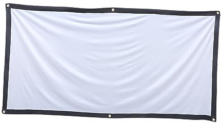 Homoyoyo Projector Screen Cloth Portable for Home Movie Classroom and Outdoor Projection Lightweight
