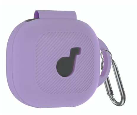 Fiorky Silicone Case for Anker Soundcore P40i Earbuds Charging Case with Carabiner Protective Skin Case Shockproof Earbuds Case Cover Anti-Scratch Front LED&Logo Visible