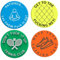 Tennisschläger Dämpfer 4 Stück Inspirierender Slogan Lustiger Silikon Tennis Dämpfer Rund Tragbarer Tennis Stoßdämpfer für Schläger Tennis Geschenk Tennisschläger Dämpfer Tennis Vibrationsdämpf