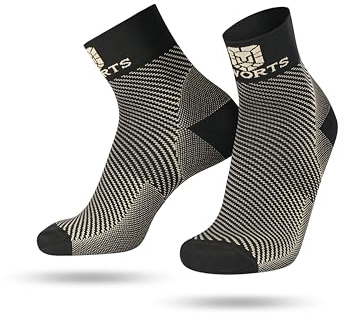 SWORTS Kompressionssocken Kurz I Plantarfasziitis Socks Fersensporn | Kurze Kompressionsstrümpfe · Extra Weich & Rutschfest · Für Damen & Herren