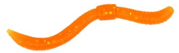 Trout Master Dendrobaena - Realistischer Wurmimitat-Köder aus TPE-Material mit Knoblaucharoma, ideal für erfolgreiches Forellenangeln.