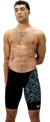 Speedo Herren Hyperboom Schwimmhose mit V-Schnitt | Schnell Trocknend | Training | Fitness | Chlorbeständig Schwimmbekleidung (1er Pack)