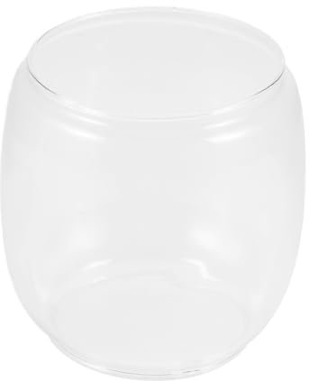 Cabilock Glas Petroleumlampenkamin Für Vintage Öllampen Innenbereich Kleine Sturmlaterne Sturmlaternenöl Ersatzlampenschirme Retro Design Rundes Bastellampenschirm