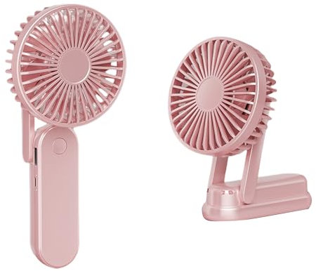 HUANGENG Petit ventilateur électrique pliable avec batterie rechargeable USB 5000 mAh pour étudiant