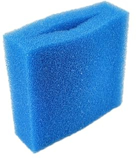BioTec 5/10/30 Ersatzschwamm Sets passend für Oase Biotec Teichfilter/rote und Blaue Filterschwämme geschlitzt/Abmessung 25 x 25 x 8 cm/deutsche Qualität (1 x Schwamm blau grob 24 x 25 cm 30PPI)