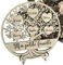 Arbre de vie personnalisé en bois avec max. 20 prénoms, Décoration murale ou à poser, décoration intérieur, déco mur, fleur vie sacrée,anniversaire,noël baptême mariage mandala, saint Valentin (28cm)