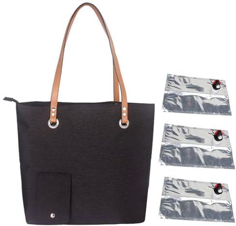 Generisch Weinhandtasche Weintasche Mit Zapfhahn, Wein Einkaufstasche, Isolierter Großer Weinträger Mit 3 Getränkespendern Für Weinliebhaber, Konzerte Und Sportveranstaltungen
