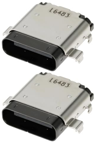 Micro Traders 2Pcs Laptop Type-C USB Charging Port DC Power Jack Compatible with ACER Chromebook CB314-1H, CB314-1HT