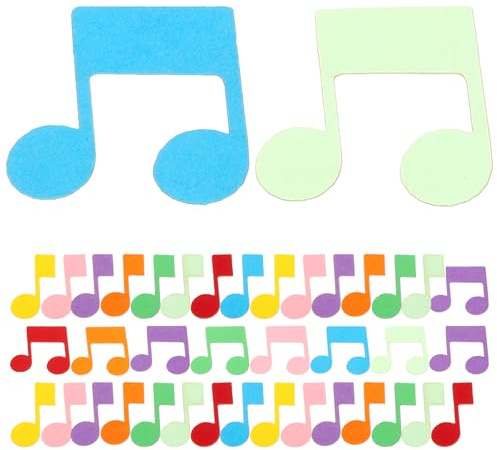 LOLIPPYY 200 Stück Musiknoten Konfetti Papierstreuung Party Dekoration Bunt Tischstreusel Musik Party Zubehör