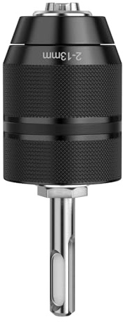 Ravytha Bohrfutter Adapter, Schnellspannbohrfutter, Schlagschrauber, Spannzangen Spannfutter, Bohrer Zubehör Schlüsselloses, Schaft Schnellspannfutter, Aufnahme sds-plus, 3 Backenfutter Bohrmaschinen