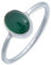 mantraroma Ring Silber Damen grünen Onyx Edelstein grün schlicht modern