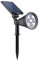 Spot solaire projecteur 2 en 1 à piquer ou à fixer dimmable LED blanc SPIKY W34 H42cm