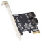 IO Crest 4 Port SATA III PCI-e 3.0 x1 Card Non-Raid with Low Profile Bracket ASMedia 1064