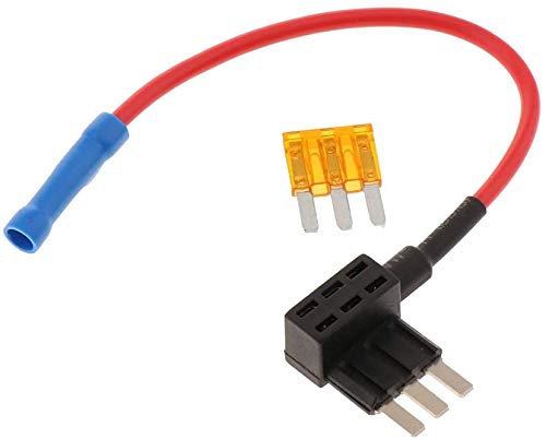 12V Car Add-A-Circuit Fuse TAP Adapter Fuse Holder with 5A Fuse [Upgraded Fuses] - (1 Pack) (Micro3 Fuse)