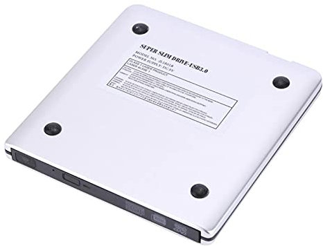Entatial Masterizzatore Esterno per unità CD/Dvd-RW, unità Dvd Esterna con Finitura Superficiale Piccola in Alluminio per Netbook per Desktop per Laptop(d'Argento)