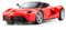TGRCM-CZ Kompatibel für 1:32 Ferrari Auto Modell Pull Back Auto Spielzeugauto Rot mit Sound und Licht für Kinder, Zinklegierung Karosserie Rot