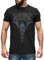 Neverless® Herren T-Shirt Berserker Bär Wikinger Krieger Odin Thor Valhalla Runen Valknut Nordische Mythologie schwarz 4XL