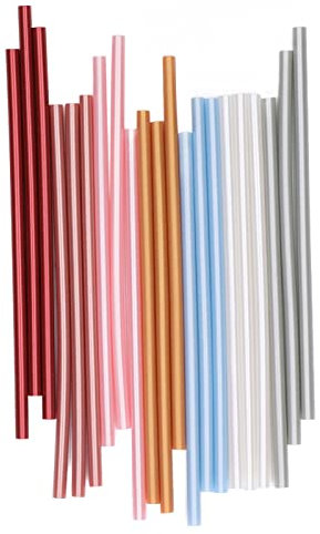 21 Stück Klebepistole Siegelwachs Sticks 7 Farben 20cm x 7mm Rauchfrei Heißsiegel Wachs Sticks Runde Retro Siegellack Stick für Umschläge Karten Hochzeit Grußkarten Einladungen