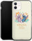 Slim Case extra dünn kompatibel mit Apple iPhone 12 Silikon Handyhülle schwarz Hülle Lilo & Stitch Offizielles Lizenzprodukt Disney
