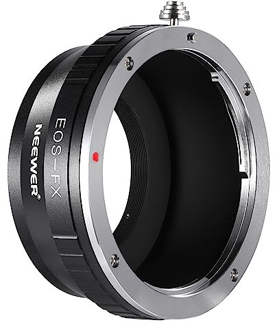 NEEWER EF auf Fuji X Objektiv Montage Adapter kompatibel mit Canon EF EF-S Objektiv auf Fujifilm X Serie Kamera X-T2 X-T3 X-T5 X-T20, mattschwarze, manueller Fokus, Nicht für STM Objektiv, EF-FX