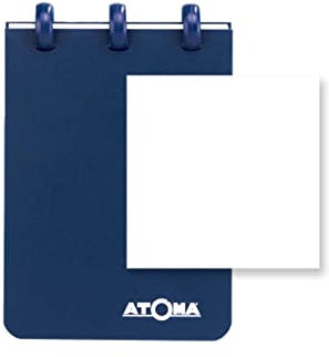 ATOMA Notizbuchsystem - Robust - A7 - blau - blanco