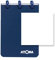 ATOMA Notizbuchsystem - Robust - A7 - blau - blanco
