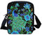 Kuiaobaty Umhängetasche für Damen, kleine Kuriertasche für Mädchen, Teenager, Handytasche, Damen, mit Riemen, Schultertasche, Pfau Floral